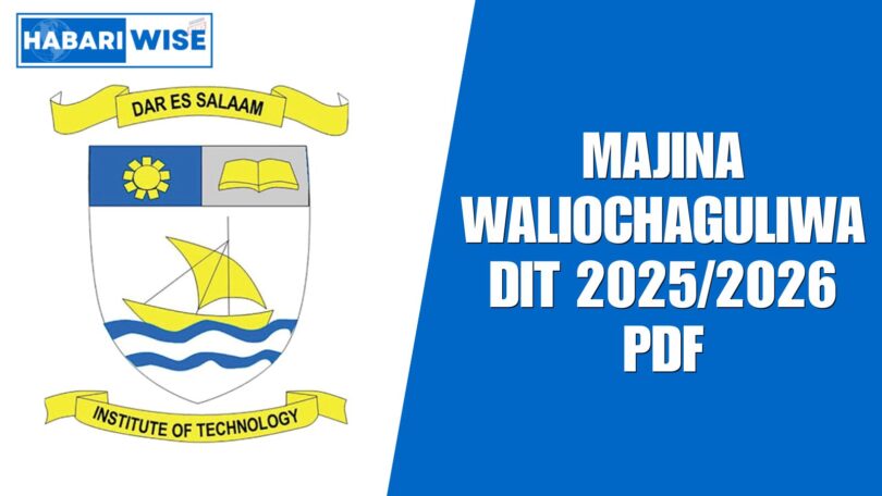 Majina Waliochaguliwa DIT 2025/2026