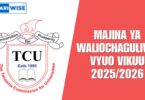 Majina ya Waliochaguliwa Vyuo Vikuu 2025/2026