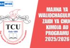 Majina ya Waliochaguliwa Zaidi ya Chuo Kimoja au Programu 2025/2026