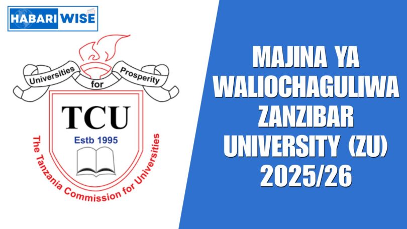 Majina ya Waliochaguliwa Zanzibar University (ZU) 2025/26 PDF