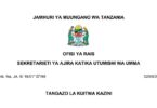 Majina ya Walioitwa Kazini Utumishi 02 Septemba 2025
