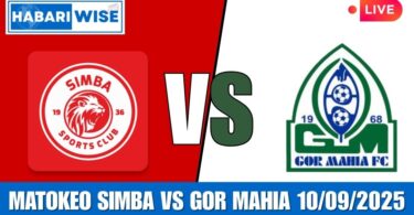 Matokeo Simba vs Gor Mahia 10/09/2025
