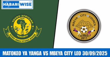 Matokeo ya Yanga vs Mbeya City Leo 30/09/2025