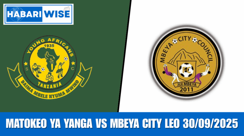 Matokeo ya Yanga vs Mbeya City Leo 30/09/2025