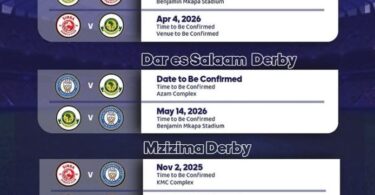 Ratiba ya Derby Ligi Kuu NBC Tanzania Bara 2025/26