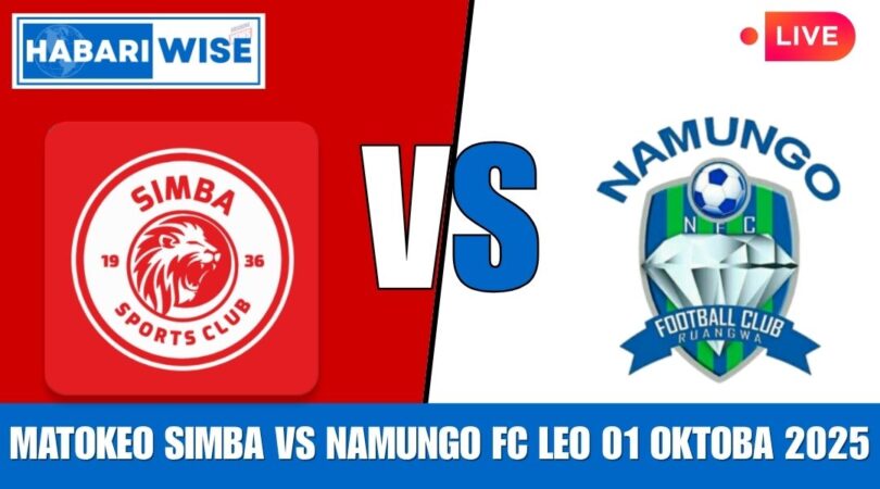 Matokeo Simba vs Namungo FC Leo 01 Oktoba 2025